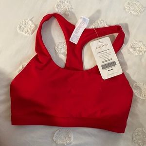 NWT Red Fabletics Sports Bra